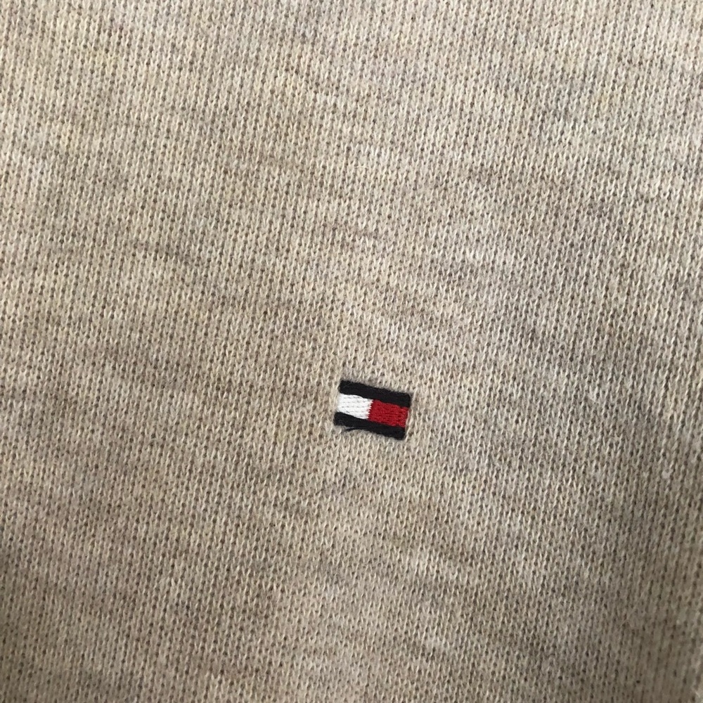 Tommy Hilfiger Cream Half Zip - Picture 2 of 3